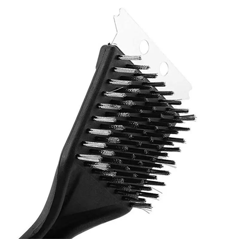 Premium 3-in-1 BBQ Brush with Stainless Steel Bristles