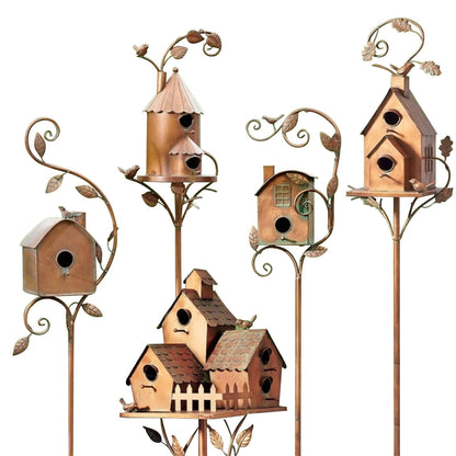 Colorful Garden Bird House Habitat Befez