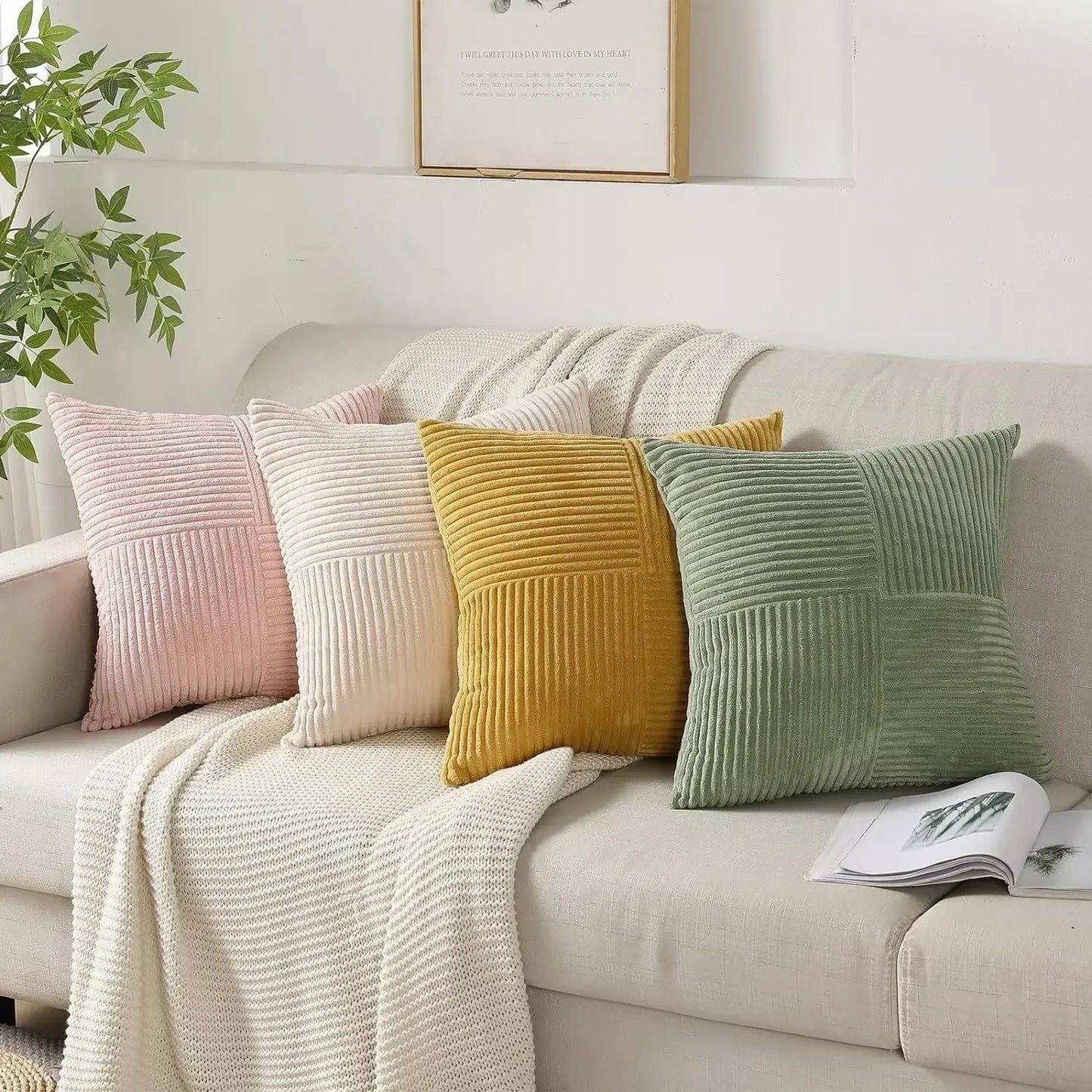 Decorative Pillow Covers Set of 2 for Home