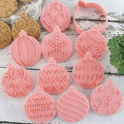 Fun Christmas Cookie Cutter 3D Set for Holiday Baking - Befez