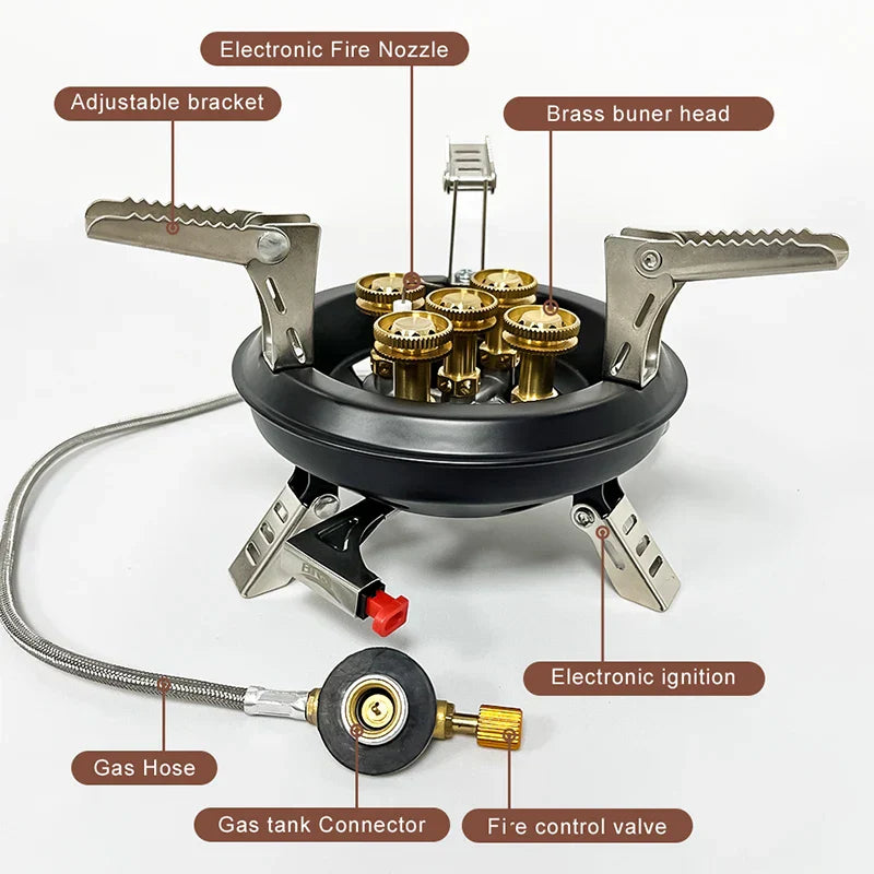 Portable Camping Gas Stove with Auto Ignition