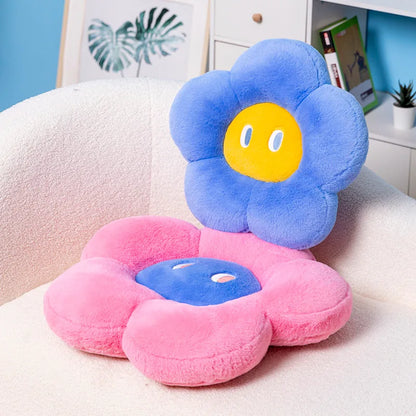 Cute Floral Pillow with Face