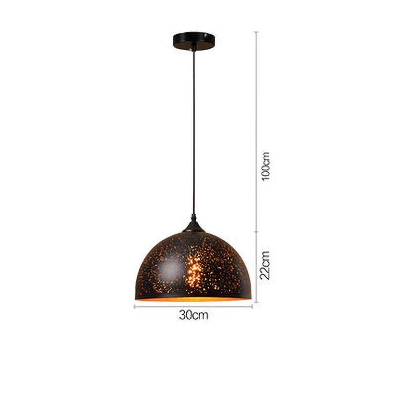 Rustic Metal Pendant Light in Classic Industrial Design