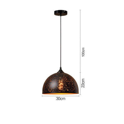Rustic Metal Pendant Light in Classic Industrial Design