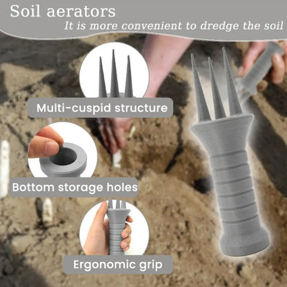 Easy Grip Garden Aerator Tool for Lawn Care