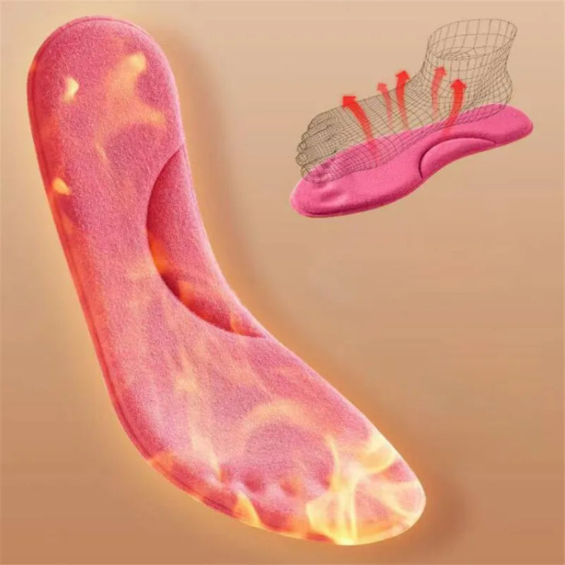 Warm Thermal Insoles with Memory Foam for Men Women