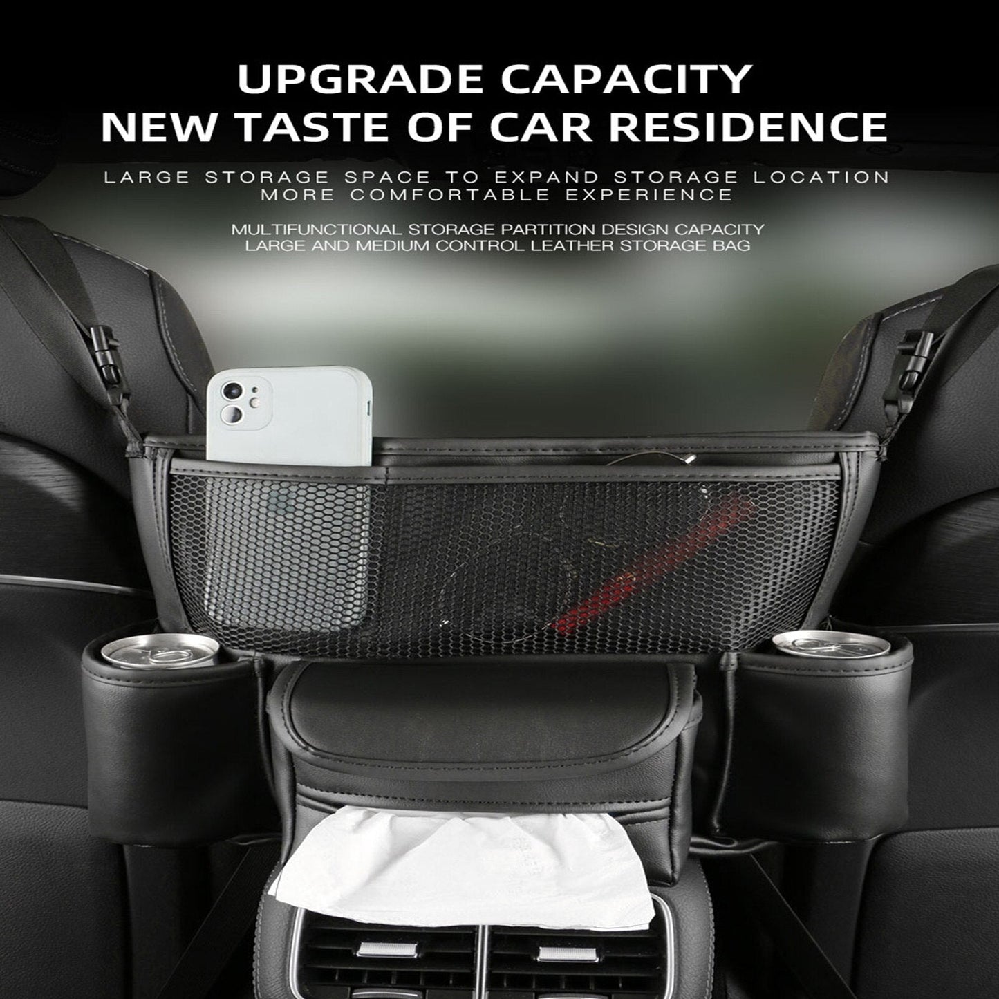 Premium Car Storage Console Tray