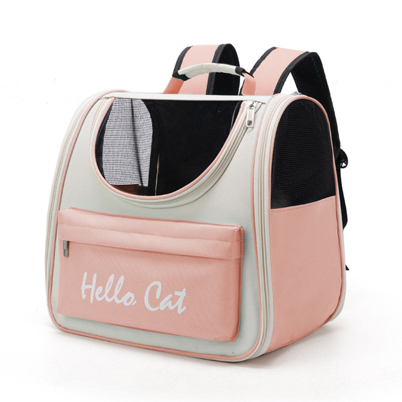 Ventilated Clear Kitty Travel Bag