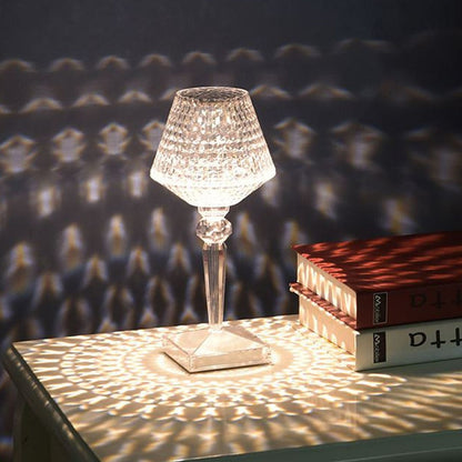 Sparkling Crystal Rechargeable Table Lamp