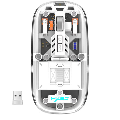 Clear Wireless Computer Mouse