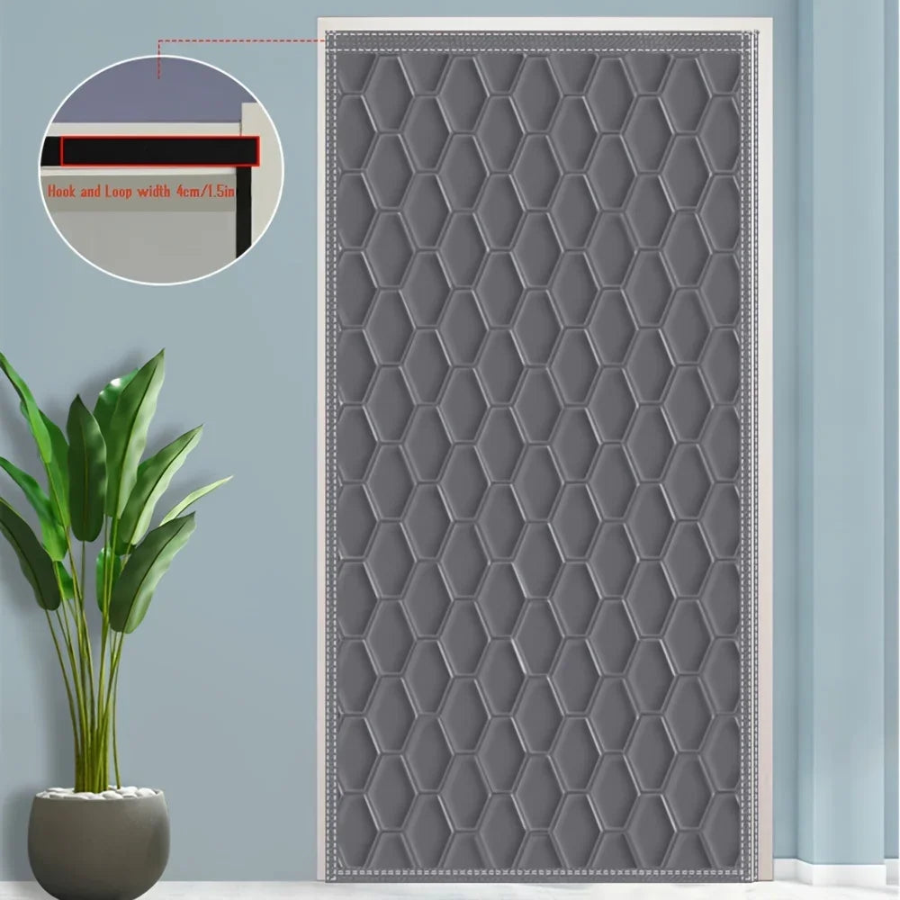 Thermal Winter Door Curtain | Warmth & Noise Blocking