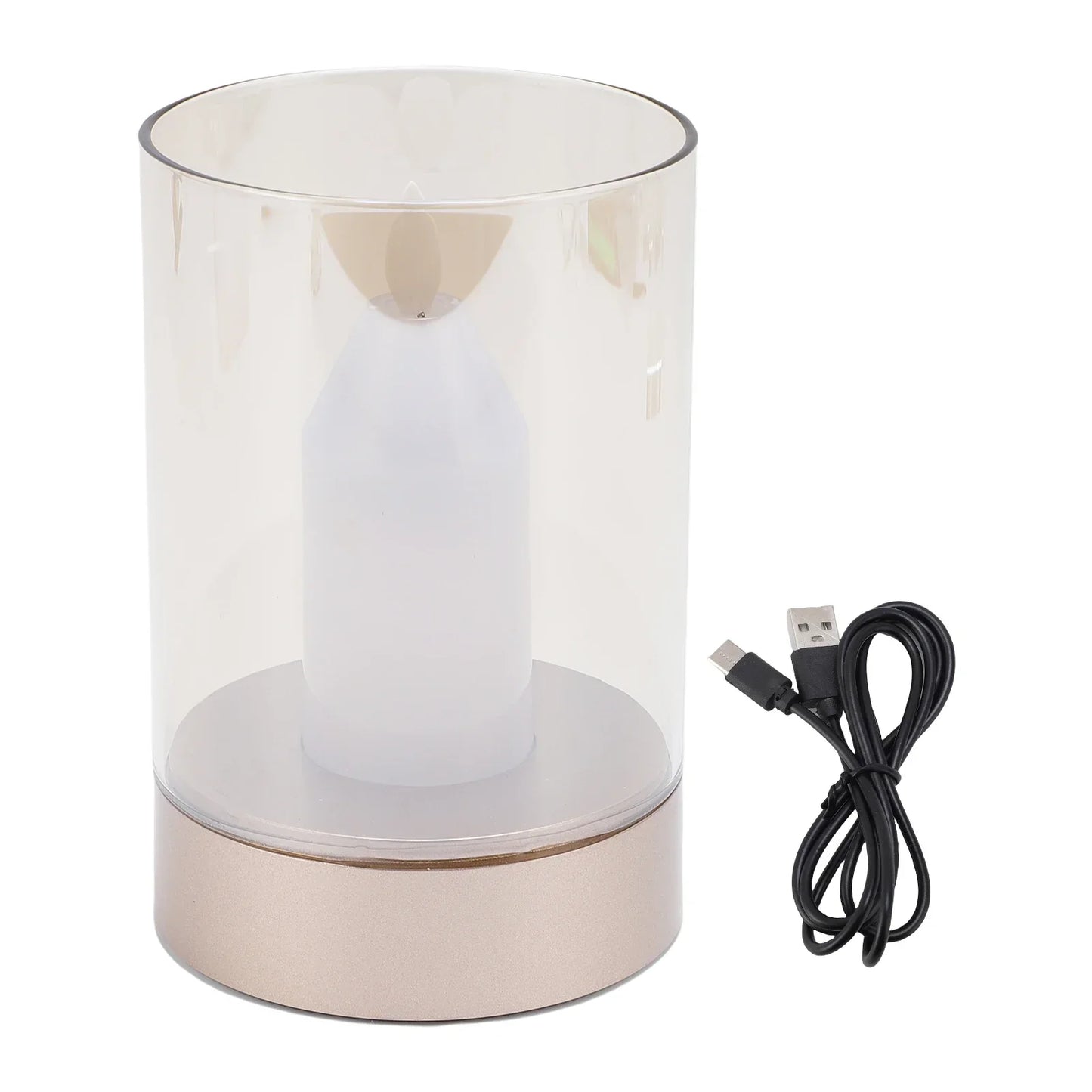 Smart LED Candle with Dimmer and USB Charging