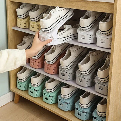 Space Saving 4 Piece Shoe Organizer