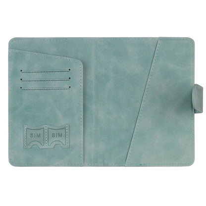 Premium RFID Passport Holder in Genuine Leather Style