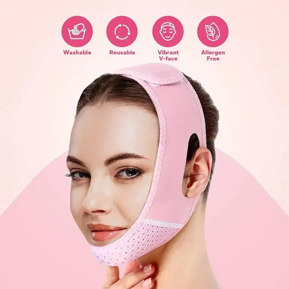 Slimming Face Band for Men and Women, Adjustable Chin Strap