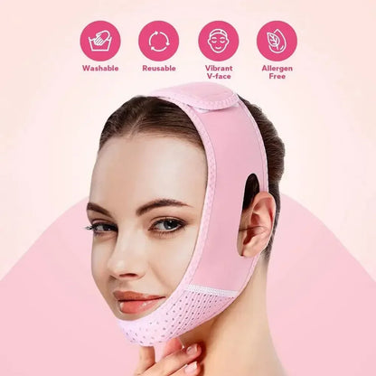 Slimming Face Band for Men and Women, Adjustable Chin Strap