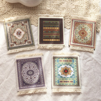 Small Vintage Rug Drink Coaster