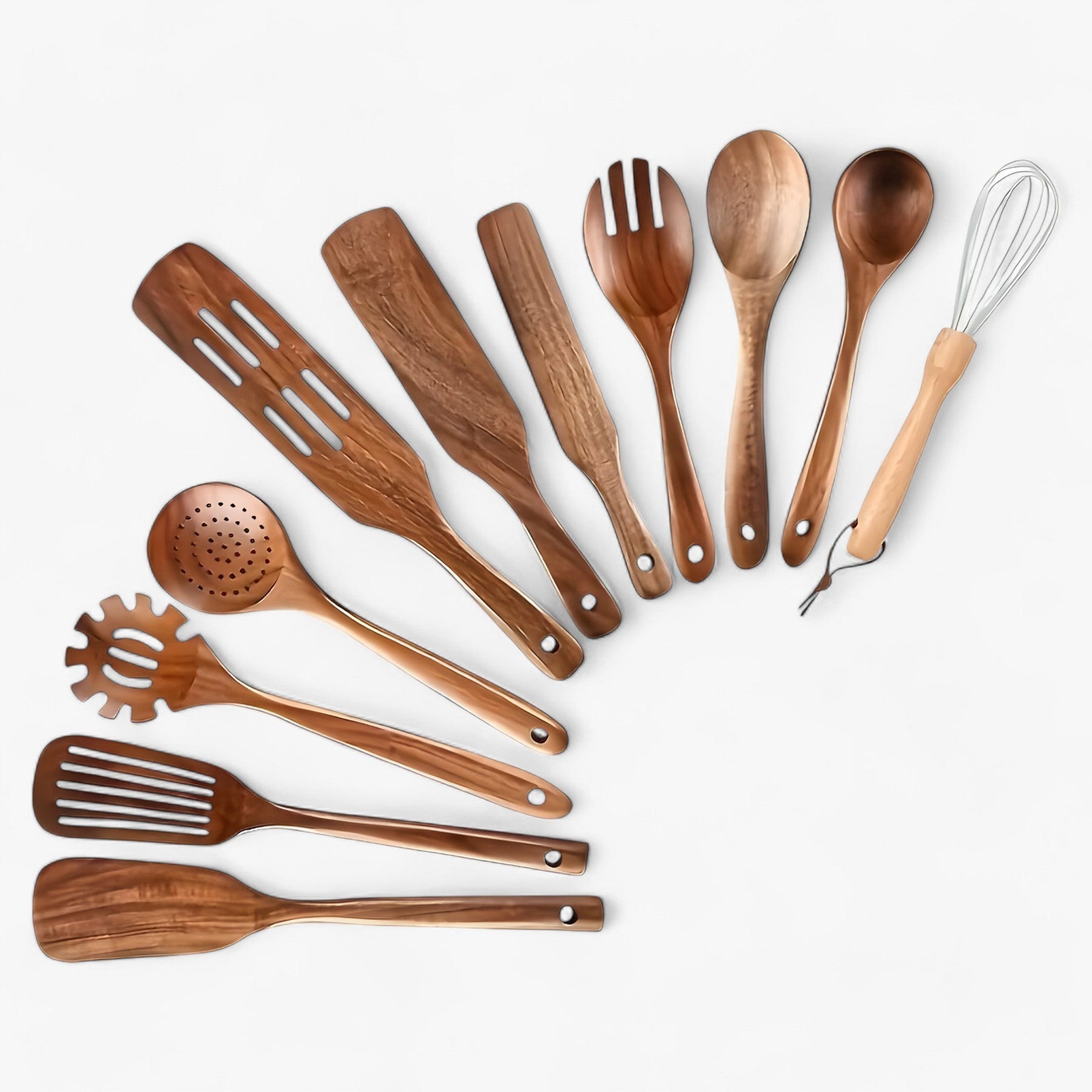 Natural Wood 11pc Kitchen Tool Set - Befez