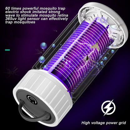 Portable Solar Powered Bug Zapper Camping Light