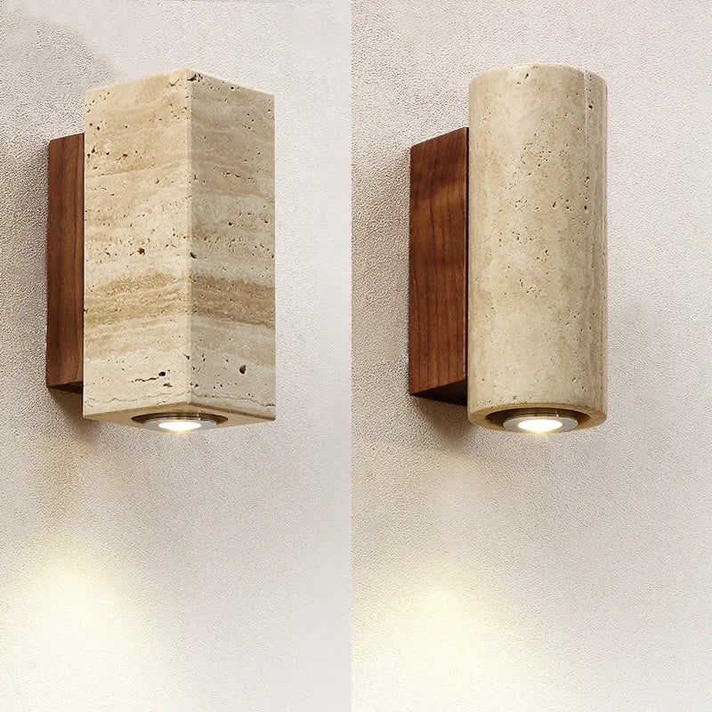 Natural Stone LED Wall Light Fixture - Befez