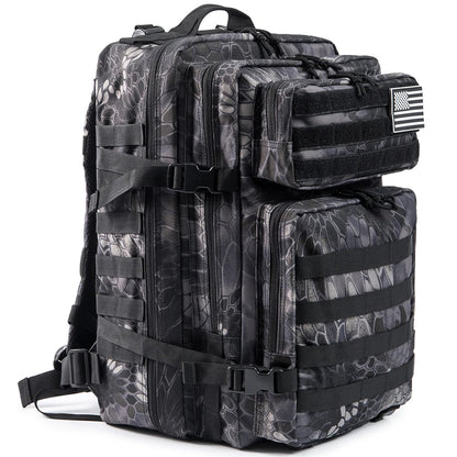 Durable 45L Tactical Backpack with Molle System - Khaki