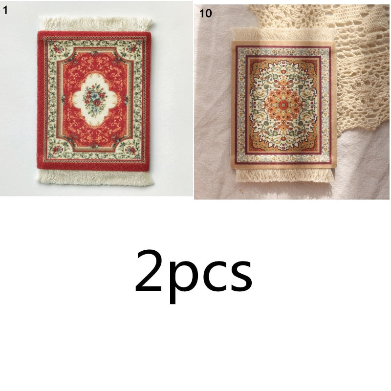 Small Vintage Rug Drink Coaster