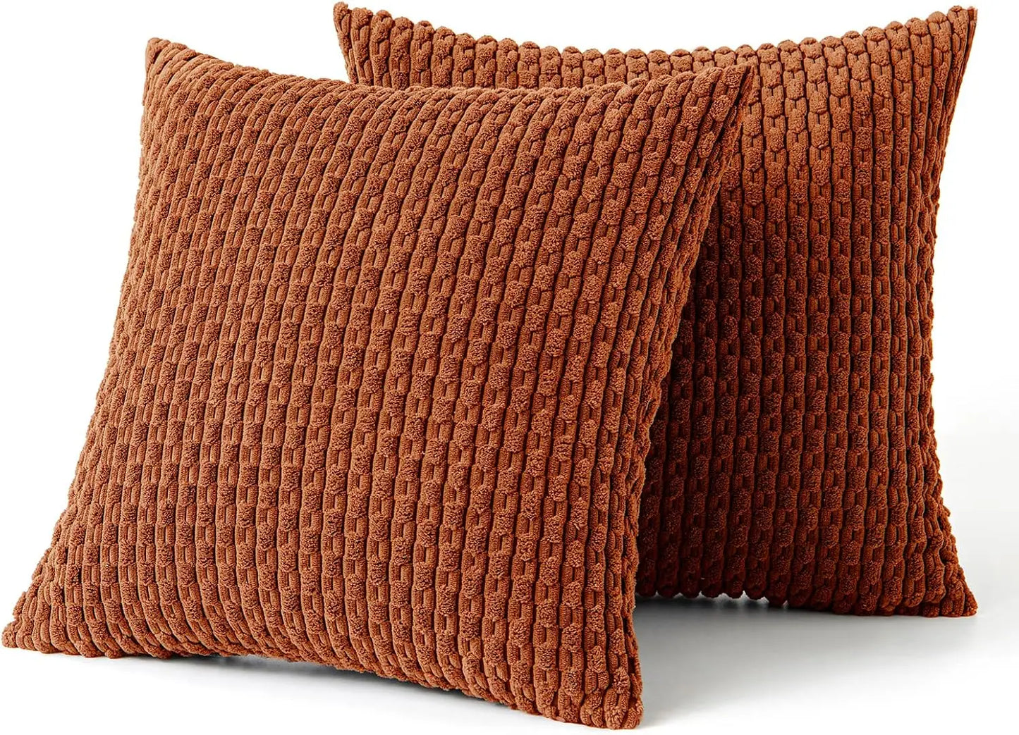 Cozy Striped Velvet Cushion in Modern Bohemian Style