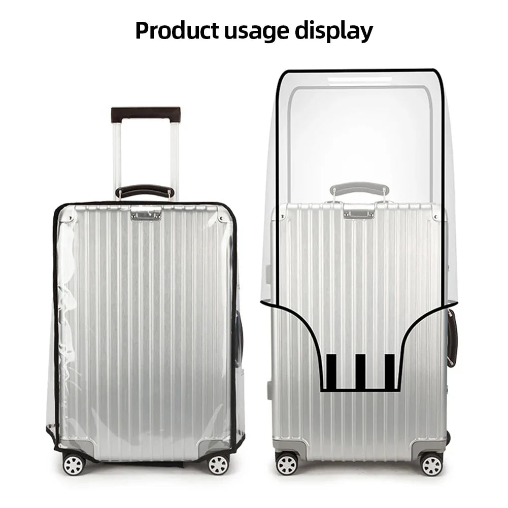 Clear Protective Travel Luggage Cover
