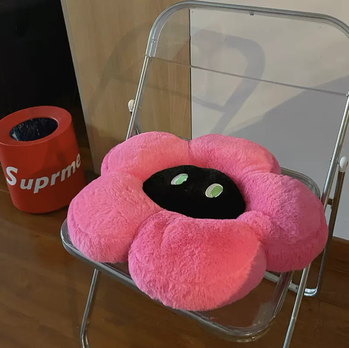Cute Floral Pillow with Face