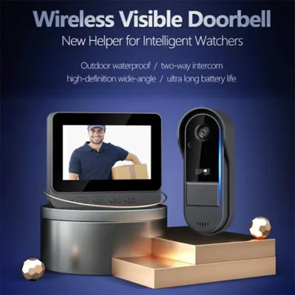 Wireless Smart Doorbell with Camera and Night Vision