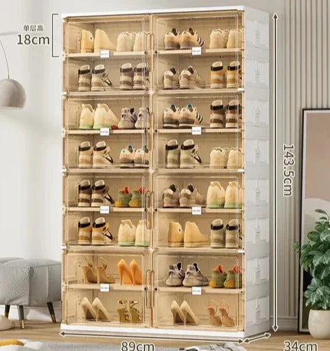 Compact Shoe Storage Rack Organizer
