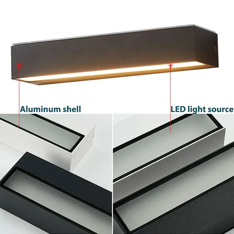 Outdoor Solar Wall Lamp, 16 LEDs, Bright and Waterproof