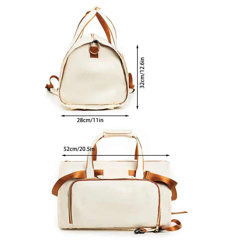 Versatile 3-in-1 Folding Travel Backpack Bag