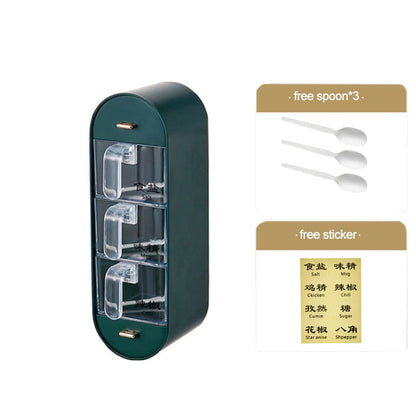 Space-Saving Wall-Mounted Spice Rack Organizer