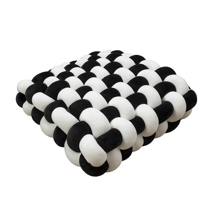 Plush Textured Knot Pillow
