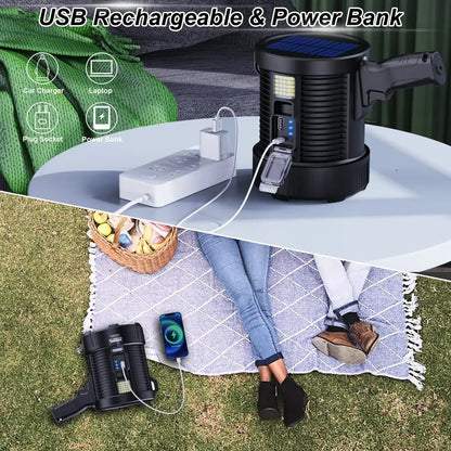 Bright LED Spotlight 900K Lumens Rechargeable Waterproof Lamp