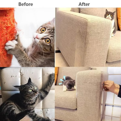 Clear Protective Cat Scratch Guard for Sofas