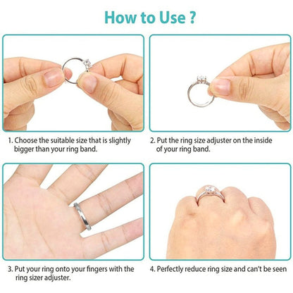 Clear Ring Sizer Adjuster Pad