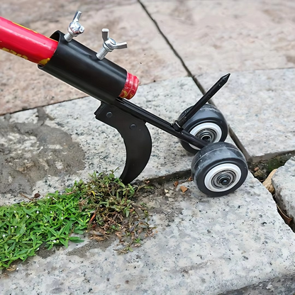 Tough Lawn Weed Removal Tool, Long Handle Roller Puller
