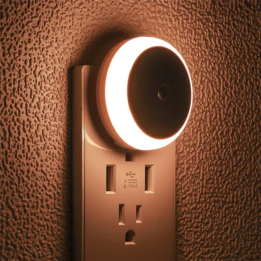 Smart LED Night Light with Auto Dimmer and Sensor