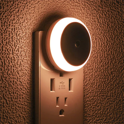 Smart LED Night Light with Auto Dimmer and Sensor