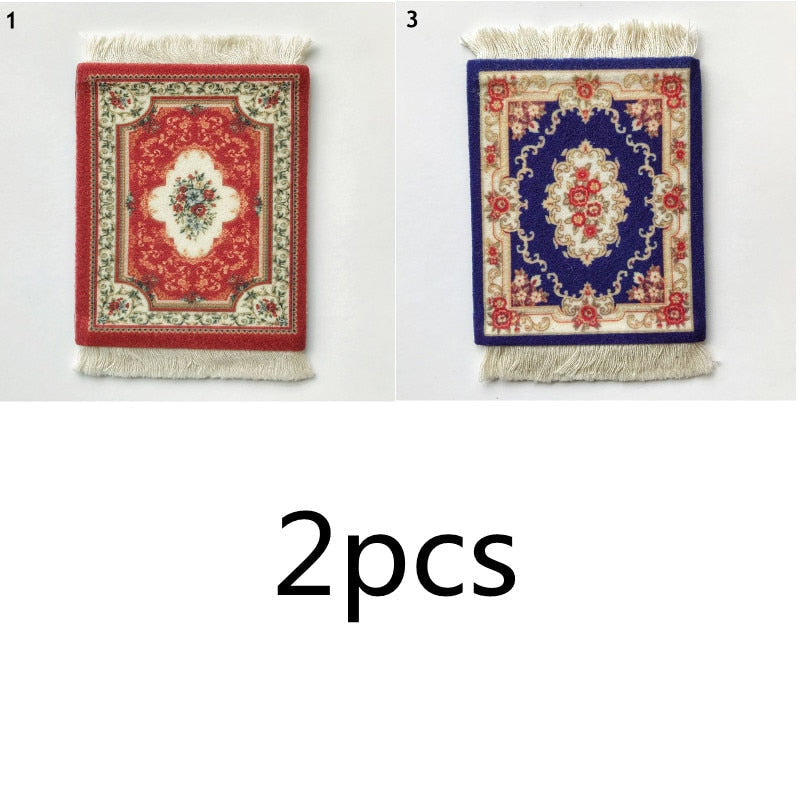 Small Vintage Rug Drink Coaster