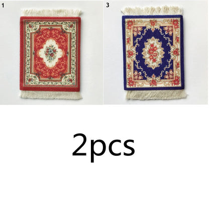 Small Vintage Rug Drink Coaster