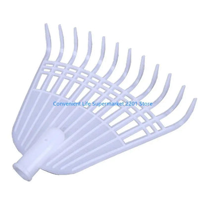 Compact Garden Leaf Rake with 12 Tines