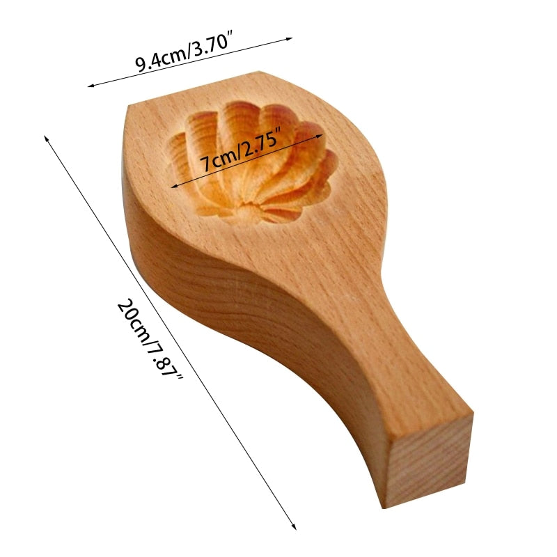 Natural Wooden Dumpling Maker Tool