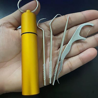 Compact Travel Toothpick Sanitizer Kit
