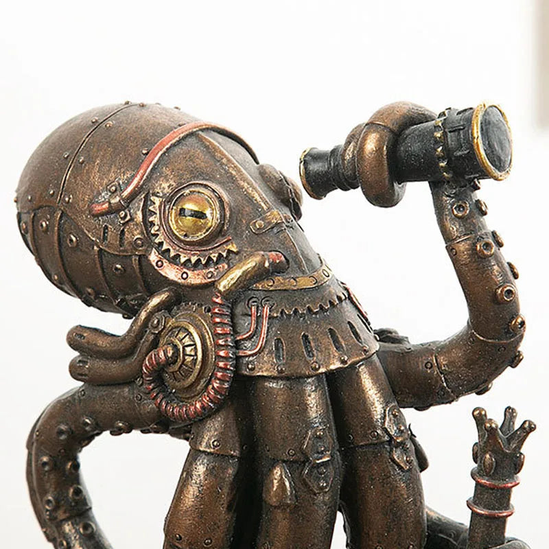 Unique Octopus Mechanical Desk Figure Decor