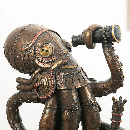 Unique Octopus Mechanical Desk Figure Decor