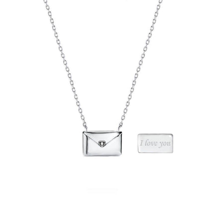 Romantic Heart Love Letter Pendant