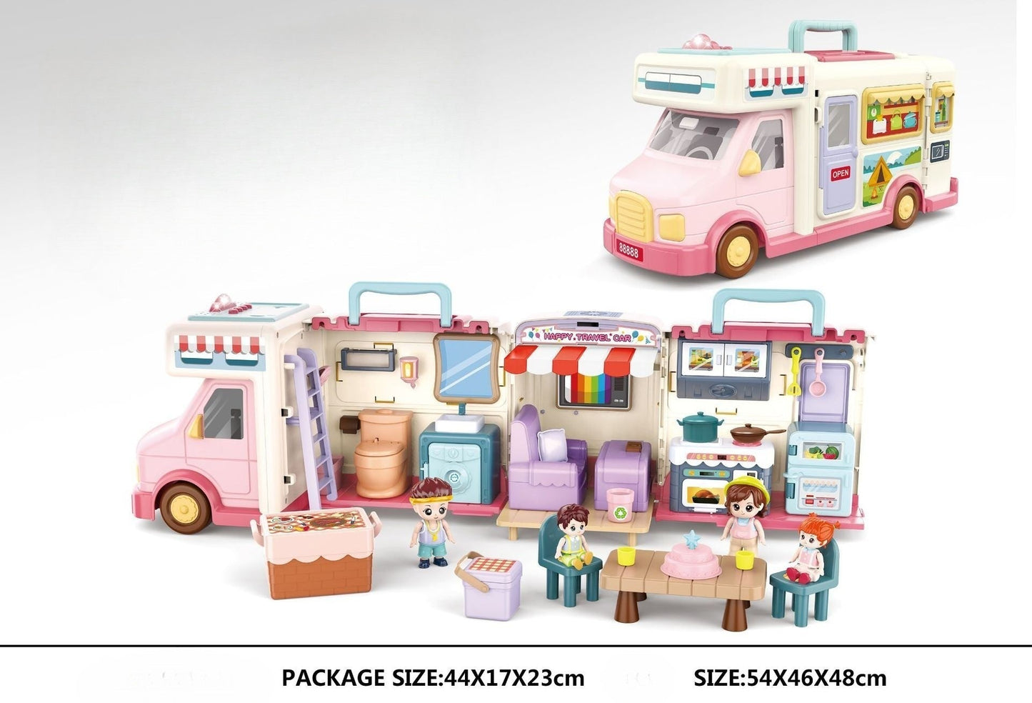 Big School Bus Play House Toy Set